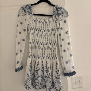 Elegant Long Sleeve Floral Dress